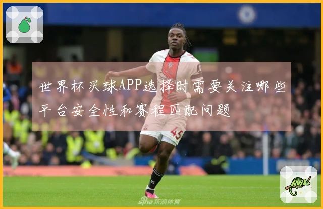 世界杯买球APP选择时需要关注哪些平台安全性和赛程匹配问题